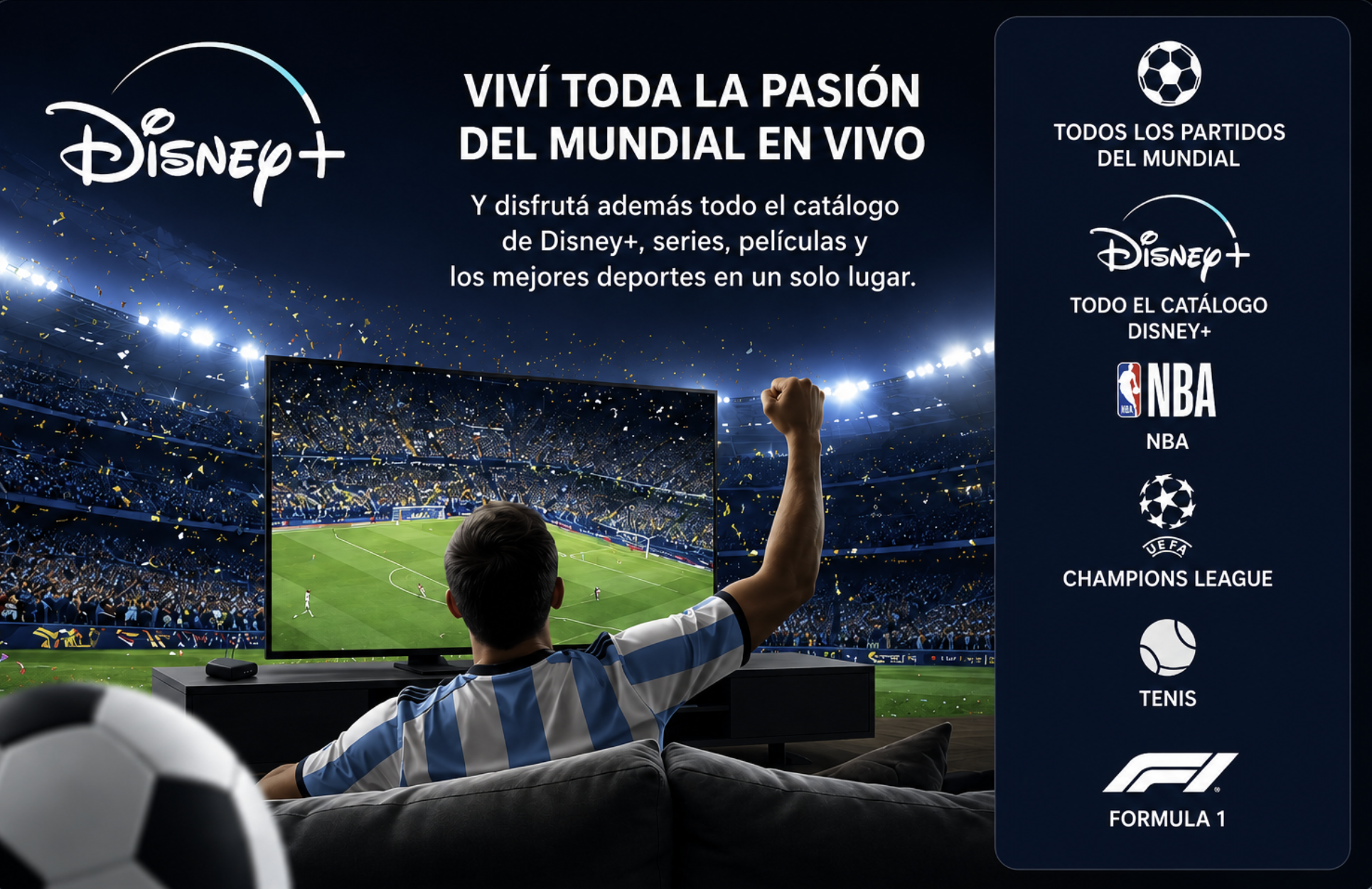 Cliente disfrutando del Mundial con conexión ARLAB